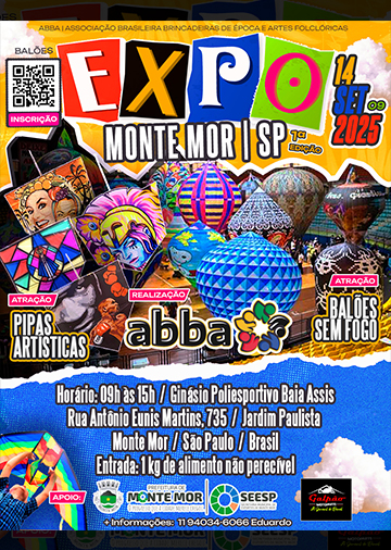 Flyer do evento de baloes sem fogo